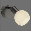 Leuchten Direkt lights LOKI wall and ceiling light LED black, 1-light source