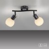 Leuchten Direkt lights LOKI ceiling light LED black, 2-light sources