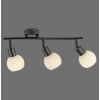 Leuchten Direkt lights LOKI ceiling light LED black, 3-light sources