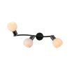 Leuchten Direkt lights LOKI ceiling light LED black, 3-light sources