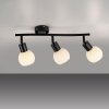 Leuchten Direkt lights LOKI ceiling light LED black, 3-light sources