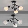 Leuchten Direkt lights LOKI ceiling light LED black, 3-light sources