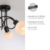 Leuchten Direkt lights LOKI ceiling light LED black, 3-light sources