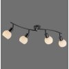 Leuchten Direkt lights LOKI ceiling light LED black, 4-light sources
