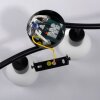 Leuchten Direkt lights LOKI ceiling light LED black, 4-light sources