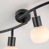 Leuchten Direkt lights LOKI ceiling light LED black, 4-light sources