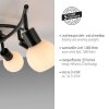 Leuchten Direkt lights LOKI ceiling light LED black, 6-light sources