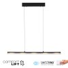 Leuchten Direkt lights NELE pendant light LED black, 1-light source