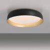 Leuchten Direkt lights OSKO ceiling light LED black, 1-light source, Remote control