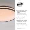 Leuchten Direkt lights KYLE ceiling light LED black, 1-light source