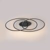 Leuchten Direkt lights LUMACA ceiling light LED black, 1-light source