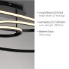 Leuchten Direkt lights LUMACA ceiling light LED black, 1-light source