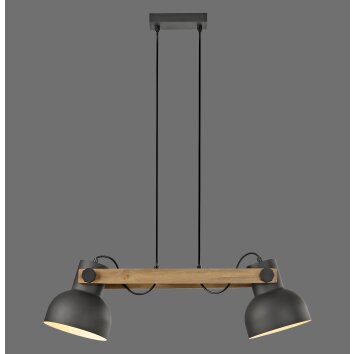Leuchten Direkt lights 2.0 pendant light LED brown, black, 2-light sources