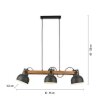 Leuchten Direkt lights 2.0 pendant light LED brown, black, 3-light sources