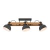 Leuchten Direkt lights 2.0 ceiling light LED brown, black, 3-light sources