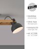 Leuchten Direkt lights 2.0 ceiling light LED brown, black, 3-light sources