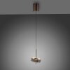 Paul Neuhaus Q-Serie Q-Rotate pendant light LED brown, 1-light source, Remote control