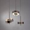 Paul Neuhaus Q-Serie Q-Rotate pendant light LED brown, 3-light sources, Remote control