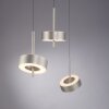 Paul Neuhaus Q-Serie Q-Rotate pendant light LED silver, 3-light sources, Remote control
