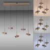 Paul Neuhaus Q-Serie Q-Rotate pendant light LED brown, 5-light sources, Remote control