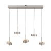 Paul Neuhaus Q-Serie Q-Rotate pendant light LED silver, 5-light sources