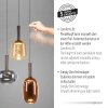 Paul Neuhaus lights Irides pendant light LED brown, 3-light sources