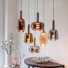 Paul Neuhaus lights Irides pendant light LED brown, 6-light sources