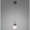 Paul Neuhaus Q-Serie Q-Kon pendant light LED brown, 1-light source, Remote control