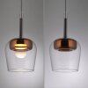 Paul Neuhaus Q-Serie Q-Kon pendant light LED brown, 1-light source, Remote control