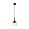 Paul Neuhaus Q-Serie Q-Kon pendant light LED brown, 1-light source, Remote control