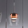 Paul Neuhaus Q-Serie Q-Kon pendant light LED brown, 1-light source, Remote control