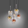 Paul Neuhaus Q-Serie Q-Kon pendant light LED brown, 6-light sources, Remote control