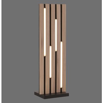 Paul Neuhaus Q-Serie Q-Akustik table lamp LED brown, black, 1-light source, Remote control