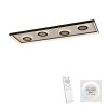Paul Neuhaus lights Dune ceiling light LED black, 1-light source, Remote control