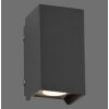 Paul Neuhaus lights Block wall light LED anthracite, 2-light sources