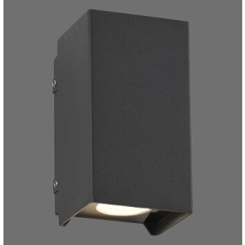 Paul Neuhaus lights Block wall light LED anthracite, 2-light sources