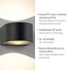 Paul Neuhaus lights Carla wall light LED anthracite, 2-light sources