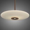 Paul Neuhaus lights E-Vitrum pendant light LED brown, 2-light sources, Remote control
