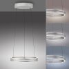 Paul Neuhaus lights E-Loop pendant light LED silver, 2-light sources, Remote control
