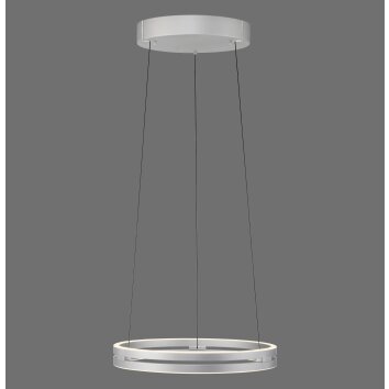 Paul Neuhaus lights E-Loop pendant light LED silver, 2-light sources, Remote control