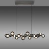 Paul Neuhaus lights E-Popup pendant light LED grey, 18-light sources, Remote control