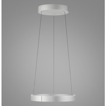 Paul Neuhaus lights E-Clipse pendant light LED silver, 2-light sources, Remote control