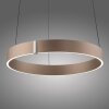 Paul Neuhaus lights E-Clipse pendant light LED bronze, 2-light sources, Remote control