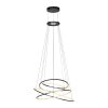 Paul Neuhaus lights Rings pendant light LED grey, 1-light source, Remote control