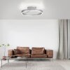 Paul Neuhaus lights Loop ceiling light LED silver, 2-light sources, Remote control