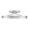 Paul Neuhaus lights Loop ceiling light LED silver, 2-light sources, Remote control