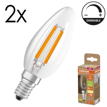 Osram lights E14 LED 2.9 Watt warm white dimmable 470 Lumen