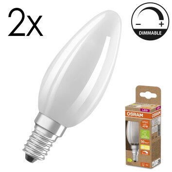 Osram lights E14 LED 2.9 Watt warm white dimmable 470 Lumen