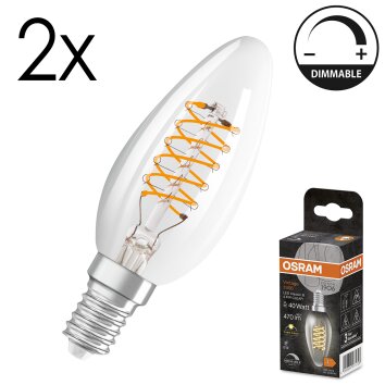 Osram lights E14 LED 4.8 Watt warm white dimmable 470 Lumen