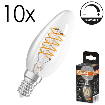 Osram lights E14 LED 4.8 Watt warm white dimmable 470 Lumen